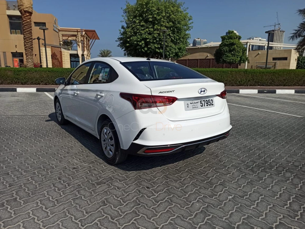White Hyundai Accent 2022 for rent in Sharjah 7