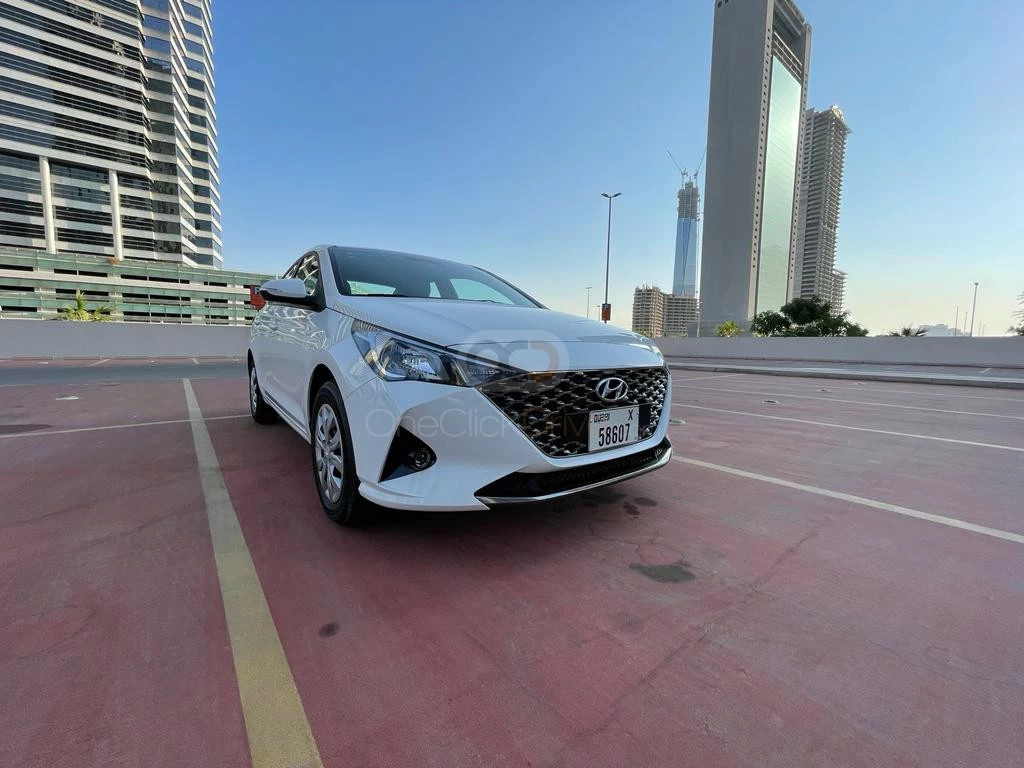 White Hyundai Accent 2022 for rent in Dubai 9