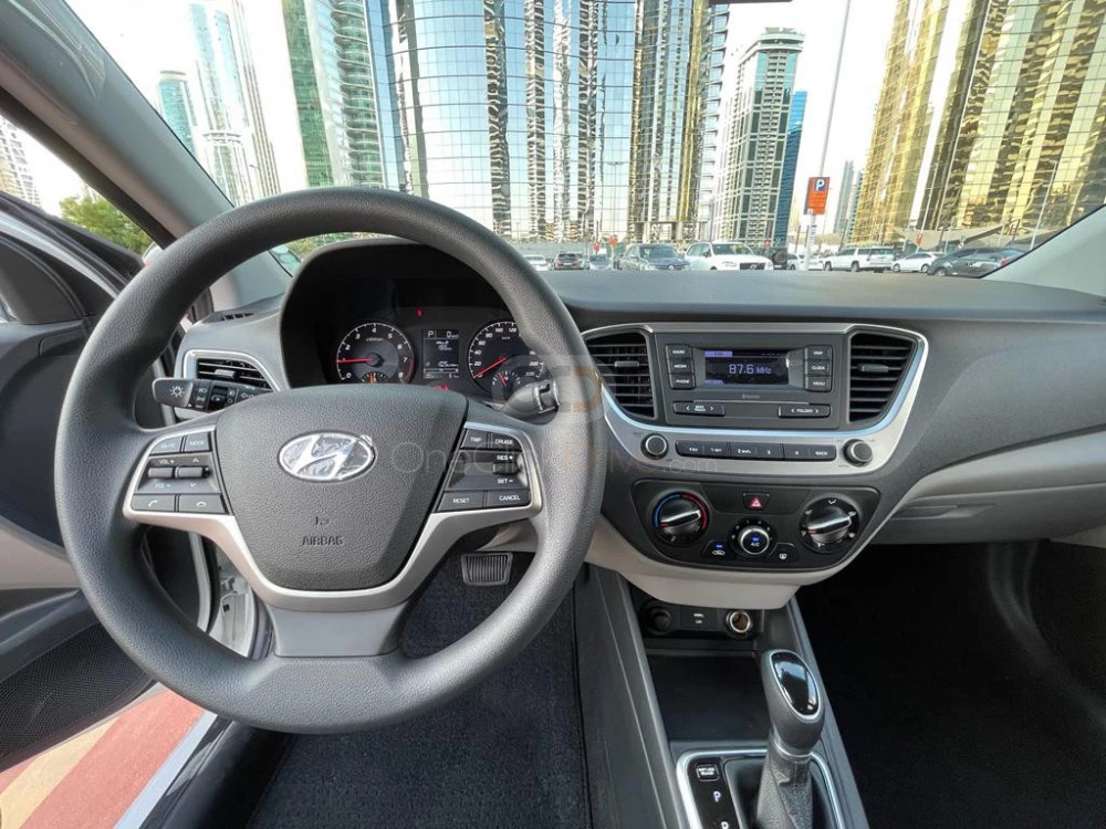 White Hyundai Accent 2022 for rent in Dubai 2
