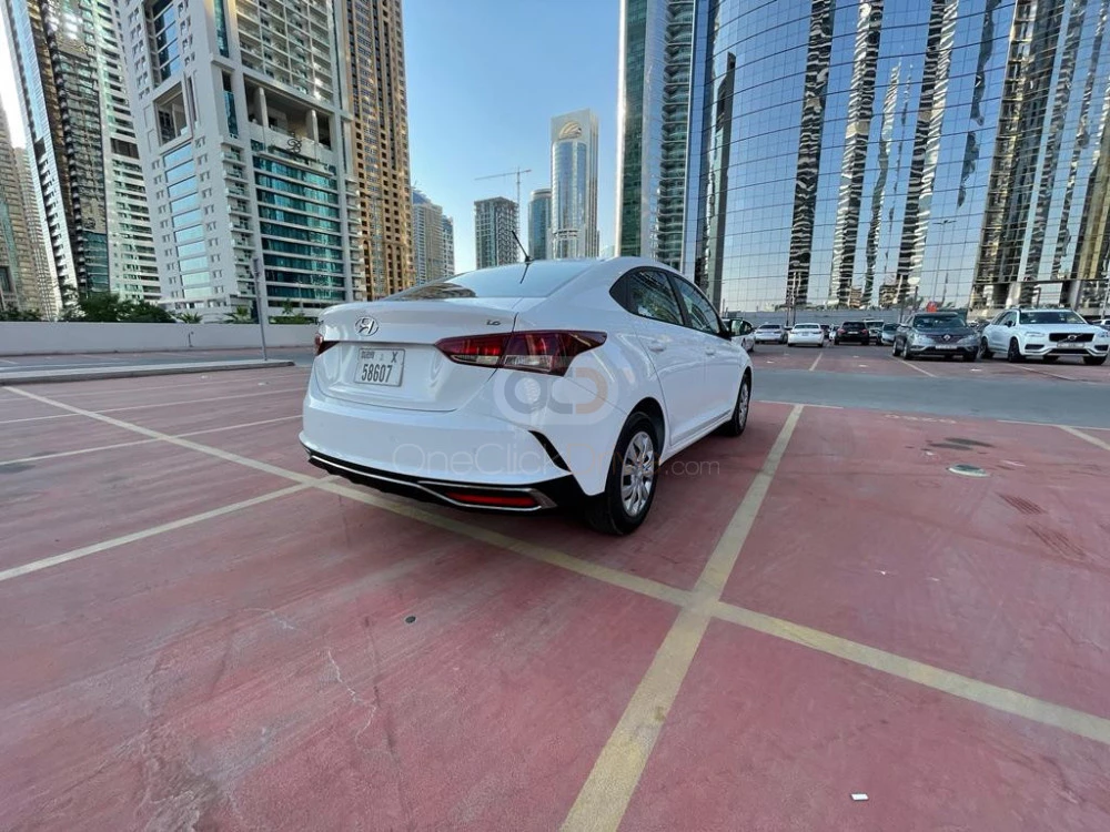 White Hyundai Accent 2022 for rent in Dubai 5