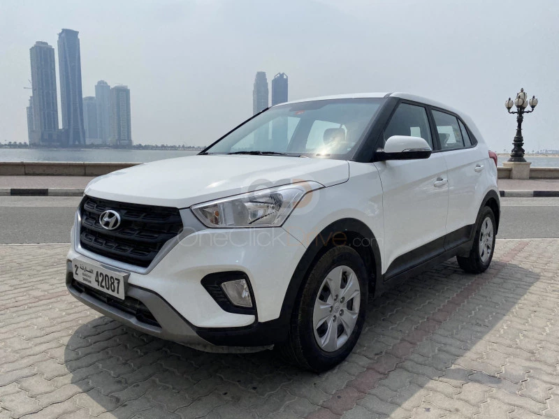White Hyundai Creta 2019 for rent in Sharjah 1