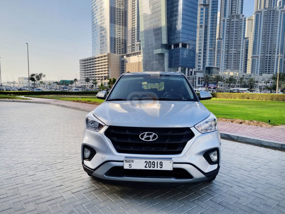 White Hyundai Creta 2020 for rent in Dubai 2