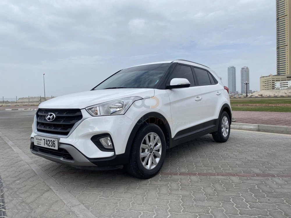 White Hyundai Creta 2020 for rent in Dubai 1