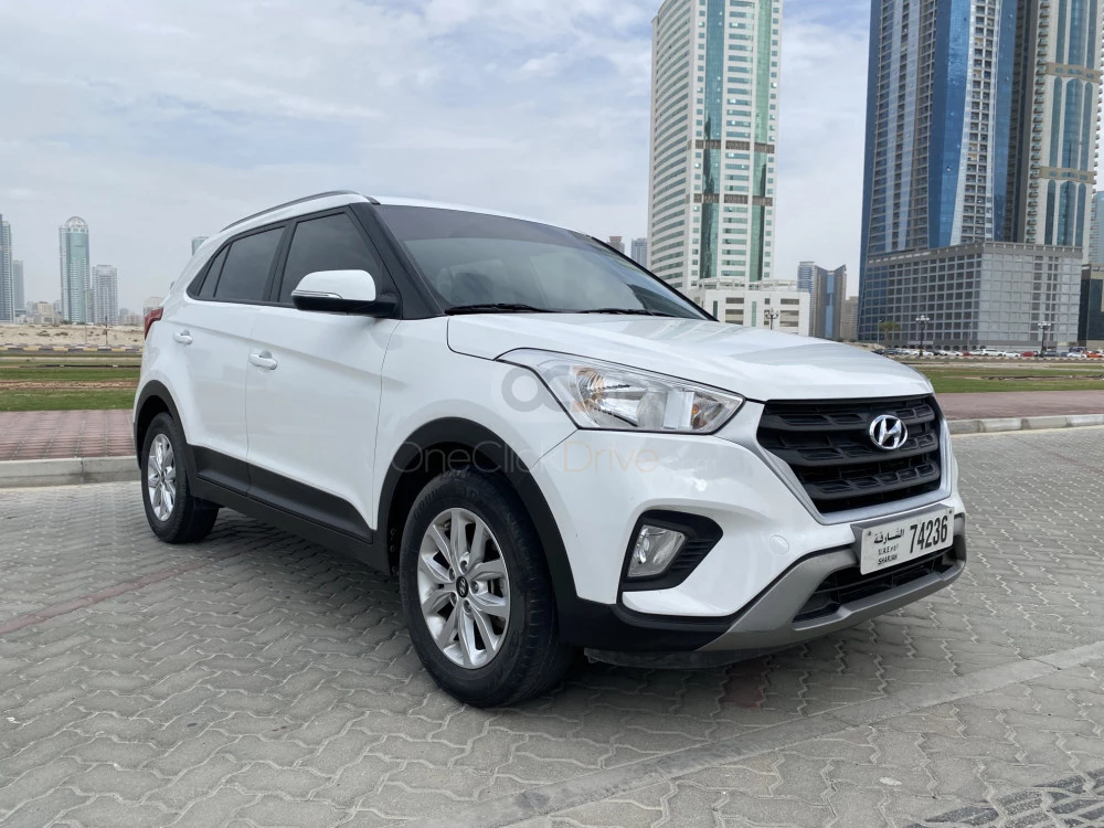 Blanco Hyundai Creta 2020 for rent in Dubai 3