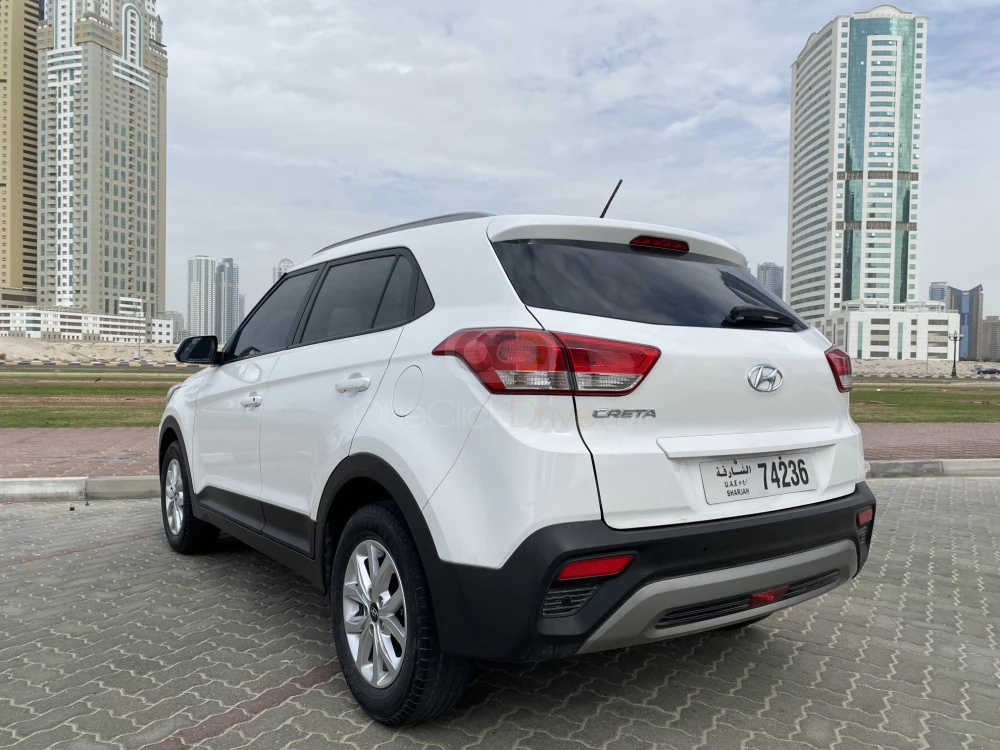 Blanco Hyundai Creta 2020 for rent in Sharjah 11