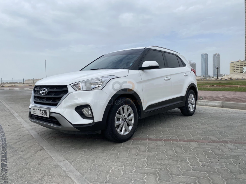 blanc Hyundai Creta 2020 for rent in Sharjah 1