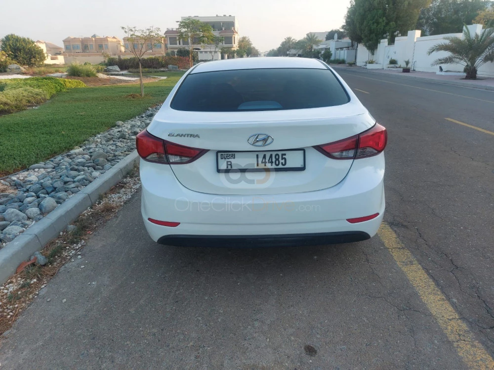White Hyundai Elantra 2016 for rent in Dubai 8