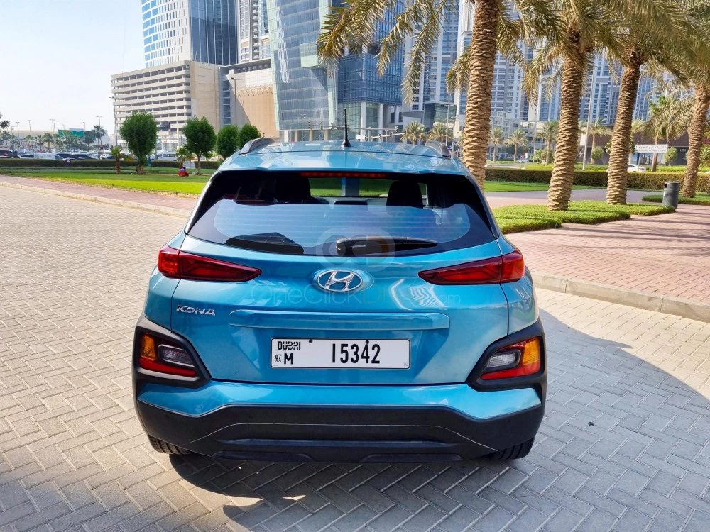 Sapphire Blue Hyundai Kona 2019 for rent in Dubai 8