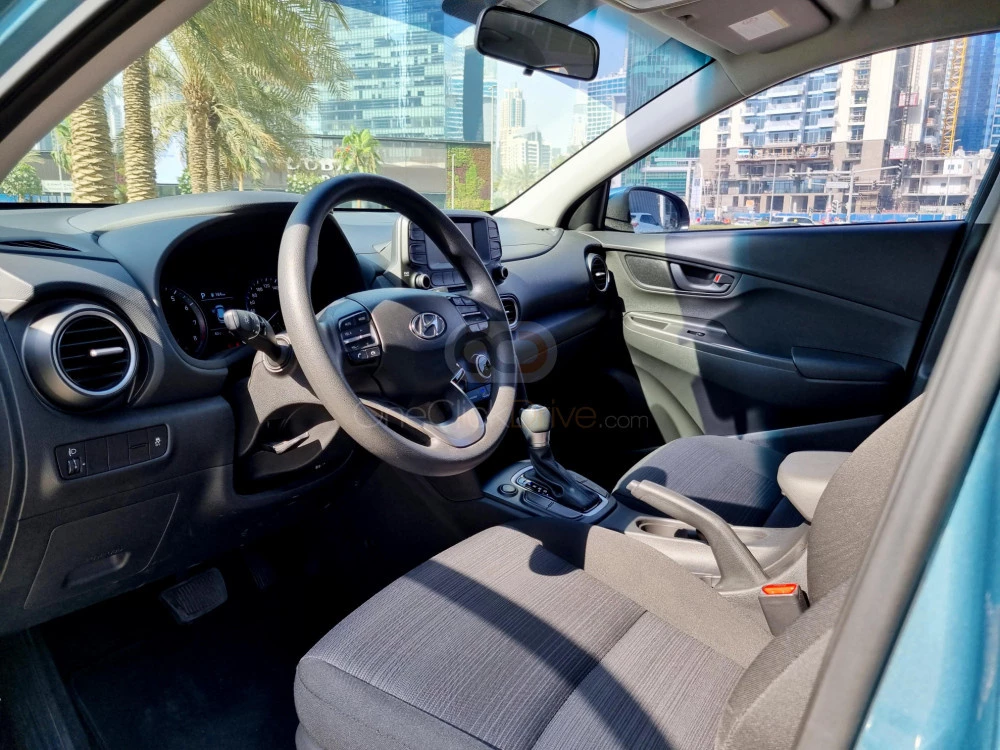 Sapphire Blue Hyundai Kona 2019 for rent in Sharjah 4