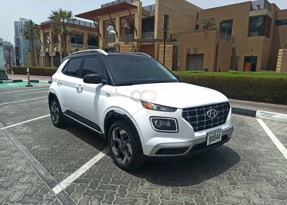 White Hyundai Venue 2022 for rent in Dubai 9