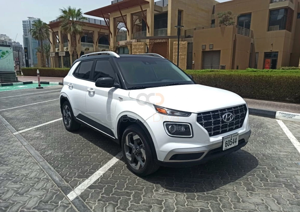 White Hyundai Venue 2022 for rent in Dubai 8