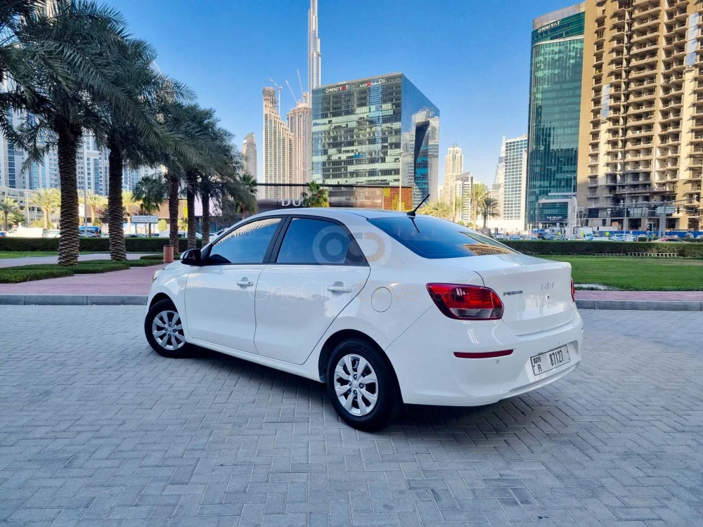 White Kia Pegas 2022 for rent in Abu Dhabi 10