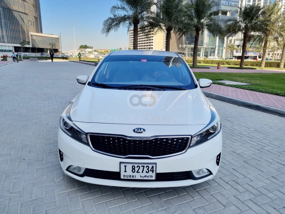 White Kia Cerato 2018 for rent in Abu Dhabi 3