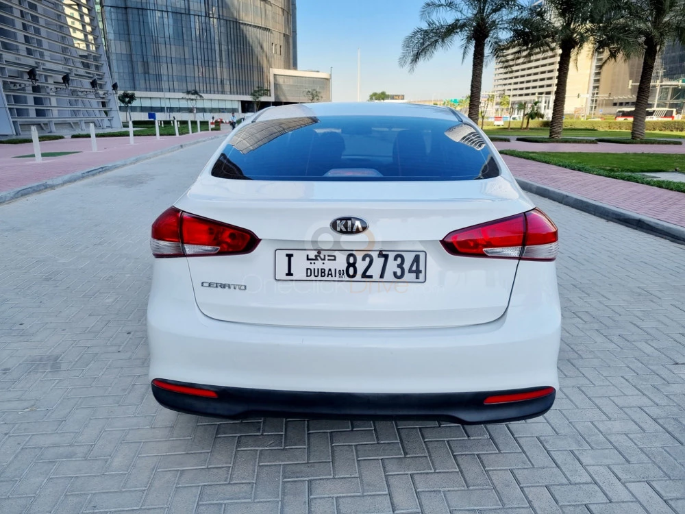 White Kia Cerato 2018 for rent in Abu Dhabi 9
