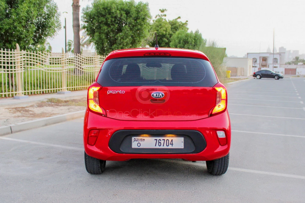 Red Kia Picanto 2021 for rent in Abu Dhabi 5