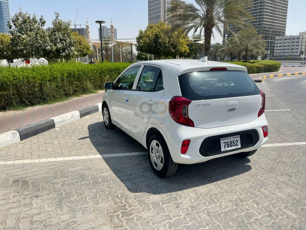 White Kia Picanto 2023 for rent in Dubai 6