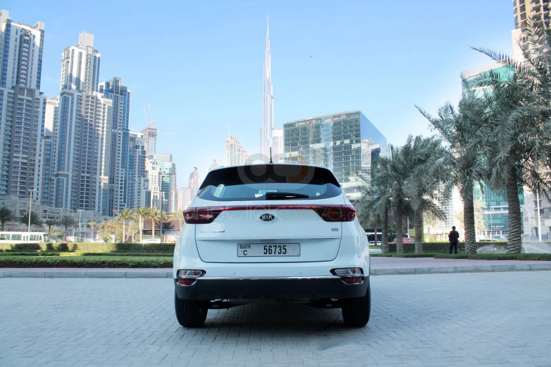 White Kia Sportage 2019 for rent in Dubai 7