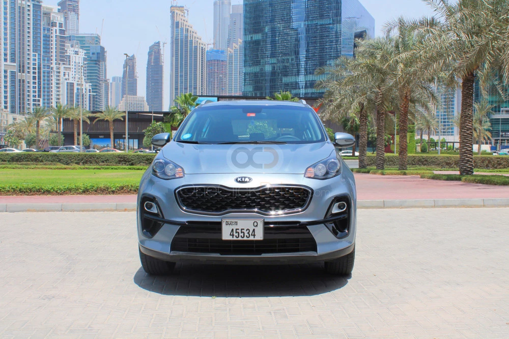 Sapphire Blue Kia Sportage 2020 for rent in Sharjah 2
