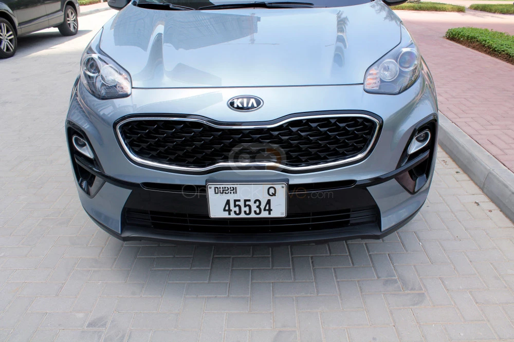 Sapphire Blue Kia Sportage 2020 for rent in Sharjah 3