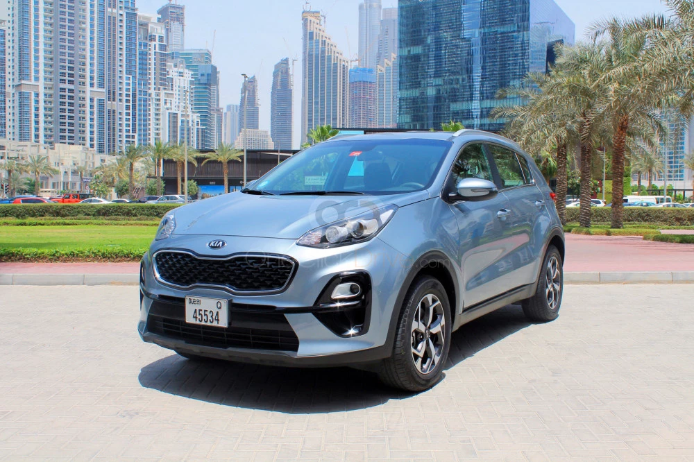 Sapphire Blue Kia Sportage 2020 for rent in Sharjah 5
