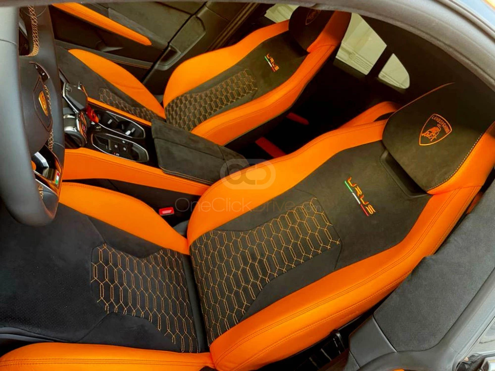 Orange Lamborghini Urus Pearl Capsule 2021 for rent in Dubai 8
