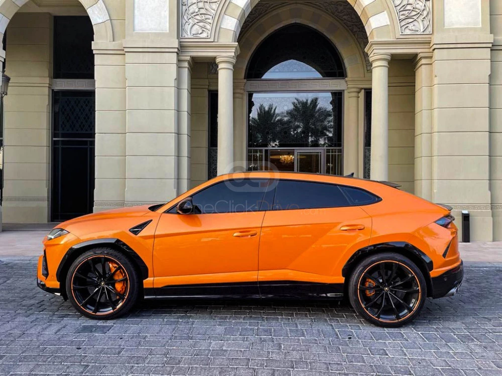 Orange Lamborghini Urus Pearl Capsule 2021 for rent in Dubai 2