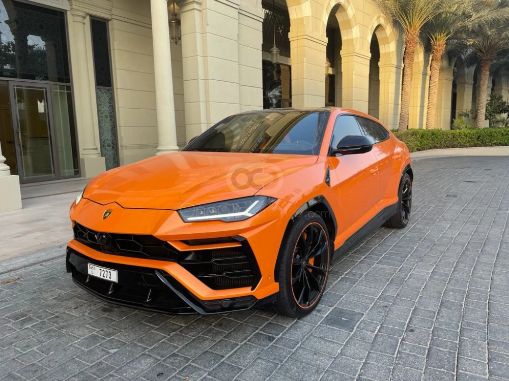 Orange Lamborghini Urus Pearl Capsule 2021 for rent in Dubai 4