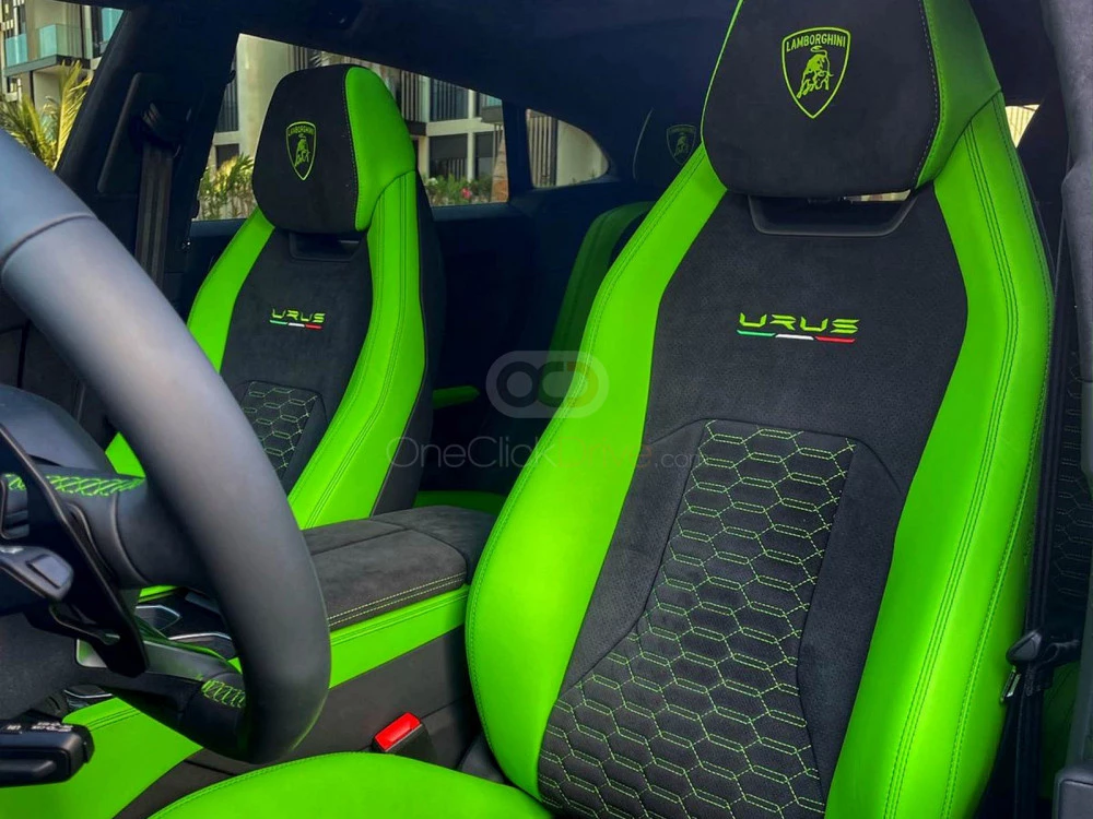 Green Lamborghini Urus Pearl Capsule 2021 for rent in Dubai 5
