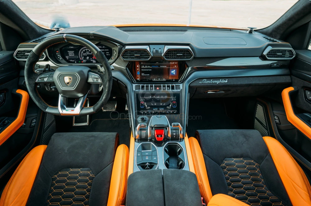 Orange Lamborghini Urus Pearl Capsule 2022 for rent in Dubai 10