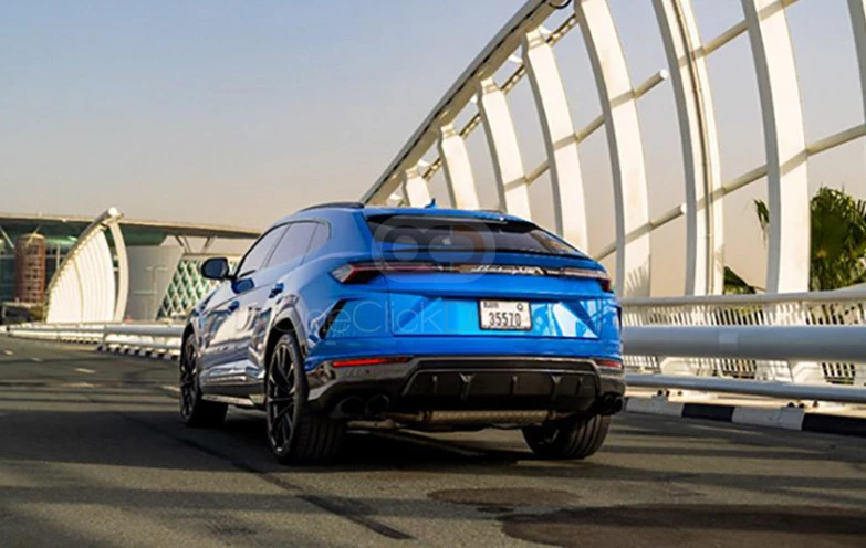 Blue Lamborghini Urus Pearl Capsule 2021 for rent in Dubai 2