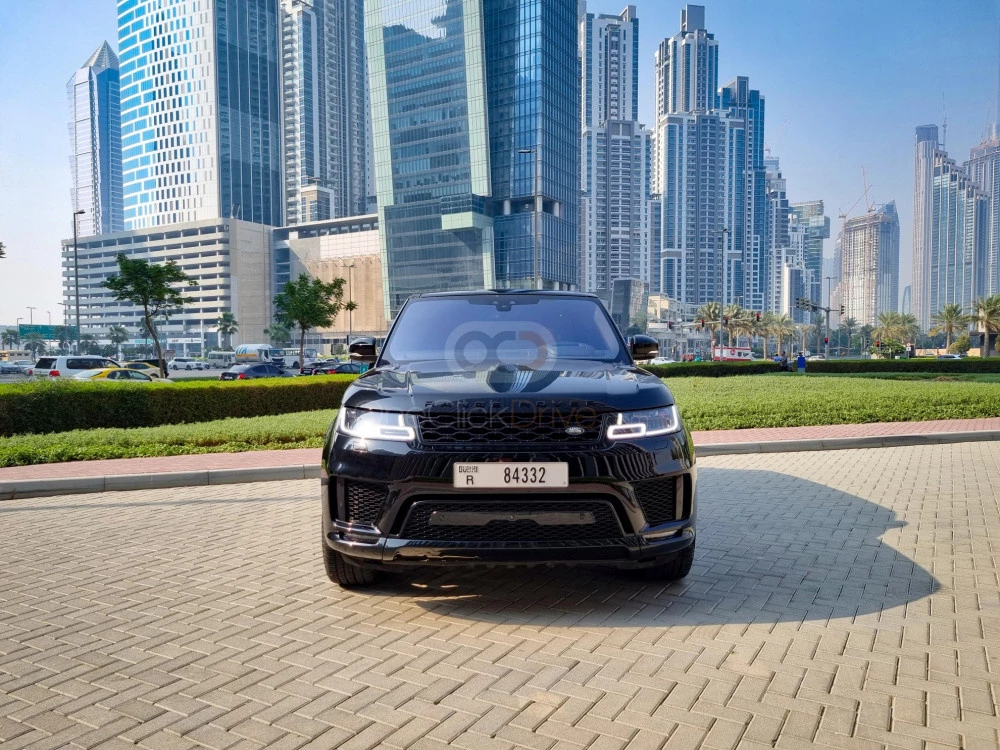 Black Land Rover Range Rover Sport SE 2020 for rent in Dubai 2