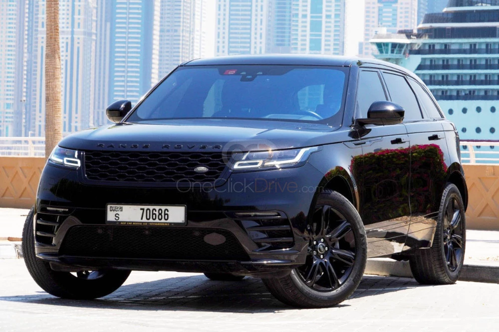 Dark Gray Land Rover Range Rover Velar 2019 for rent in Ras Al Khaimah 1