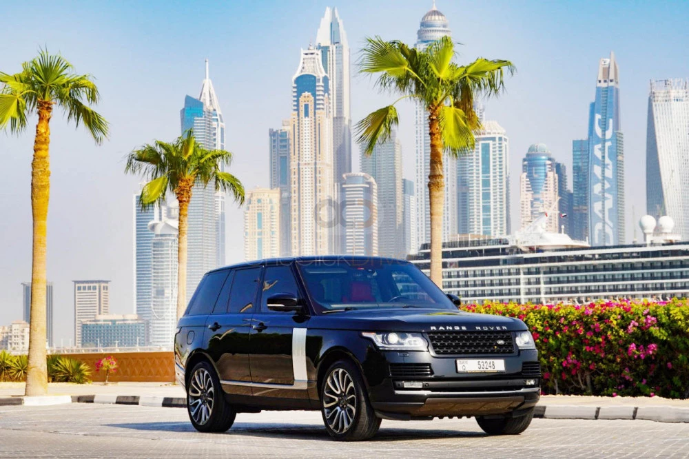 Black Land Rover Range Rover Vogue Autobiography 2020 for rent in Ras Al Khaimah 1