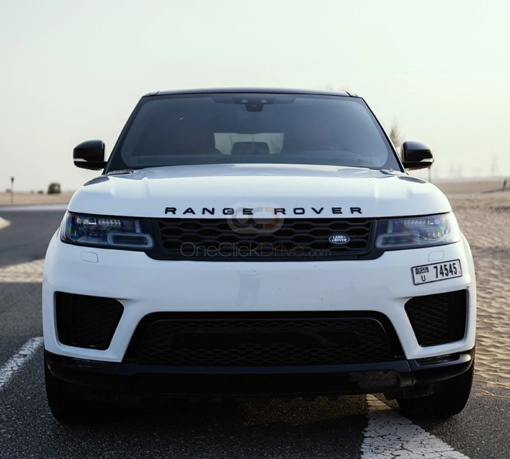 White Land Rover Range Rover Sport SE 2021 for rent in Dubai 1