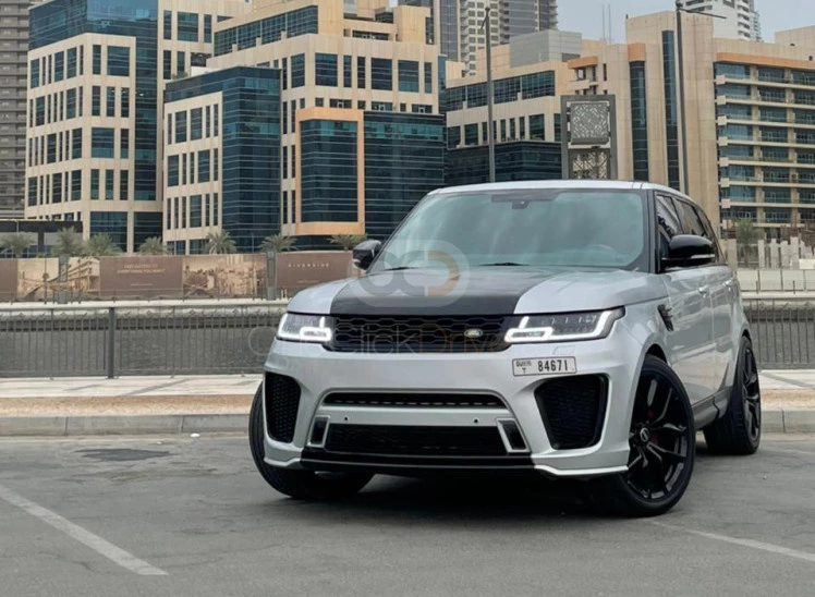 Silver Land Rover Range Rover Sport Supercharged V8 2017 for rent in Dubai 6