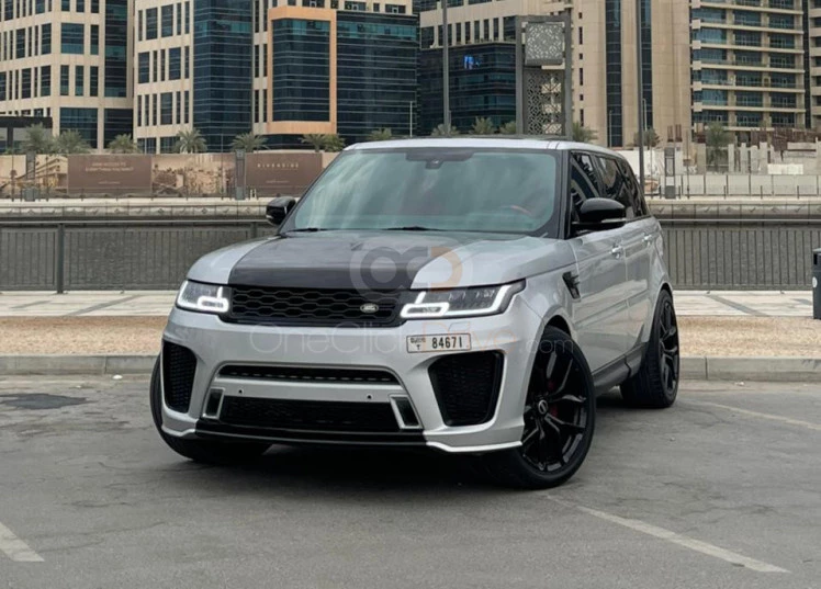 Silver Land Rover Range Rover Sport Supercharged V8 2017 for rent in Dubai 1