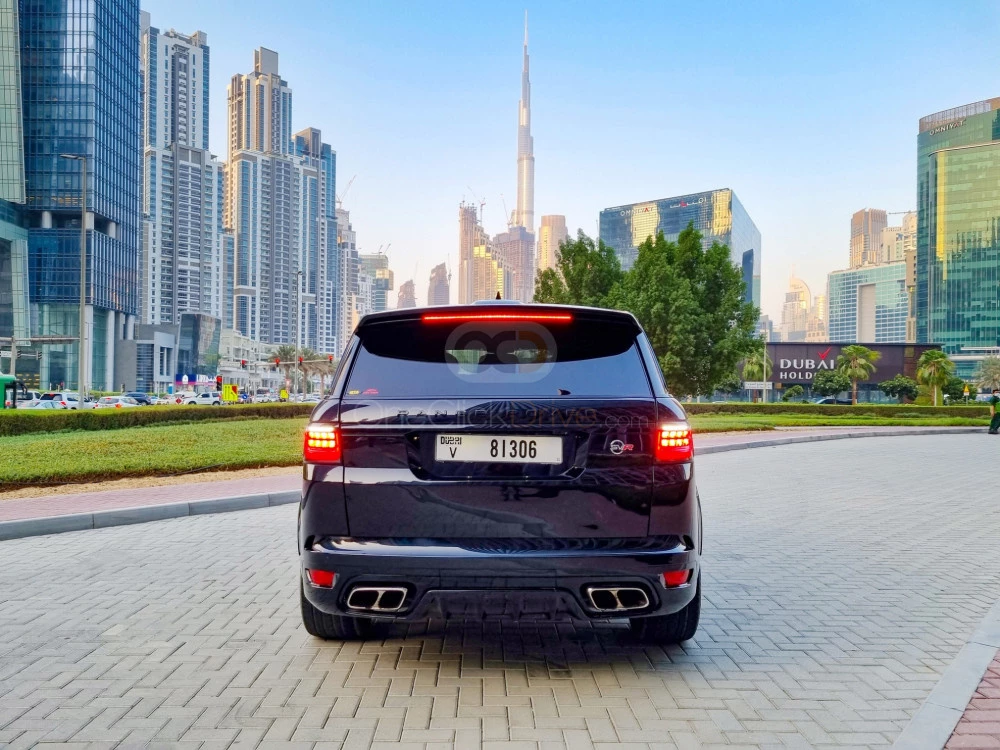 Red Land Rover Range Rover Sport SVR 2020 for rent in Dubai 8
