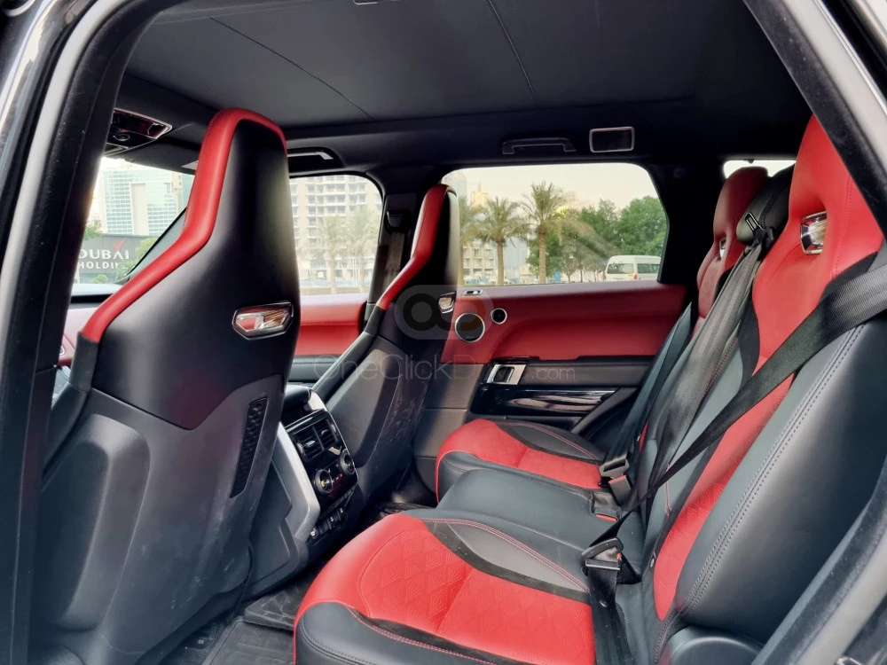 Red Land Rover Range Rover Sport SVR 2020 for rent in Dubai 6