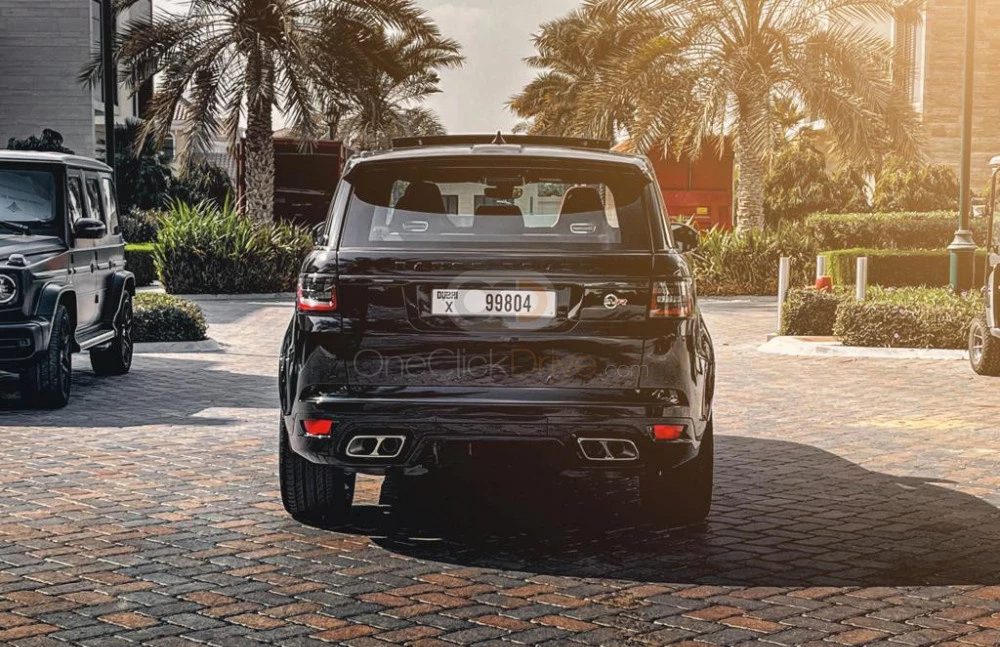 Black Land Rover Range Rover Sport SVR 2022 for rent in Dubai 5