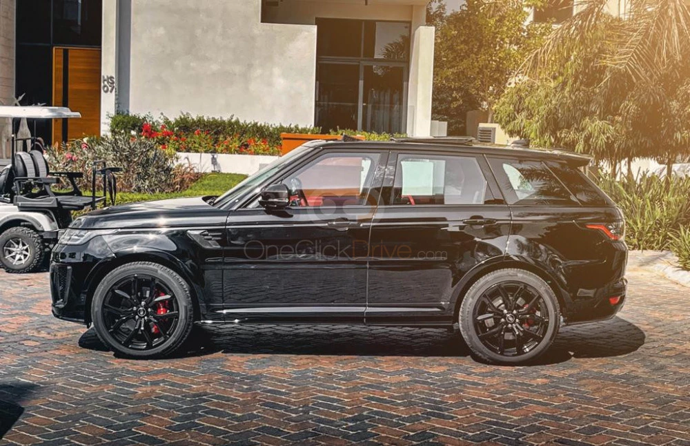 Black Land Rover Range Rover Sport SVR 2022 for rent in Dubai 2