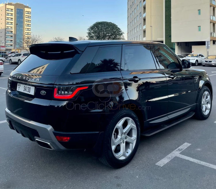Black Land Rover Range Rover Sport Supercharged V6 2018 for rent in Dubai 5