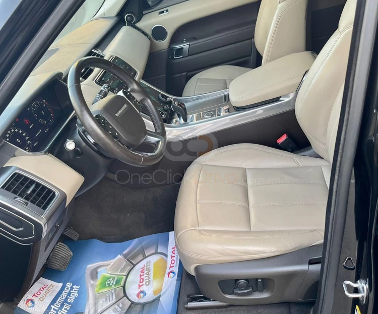 Black Land Rover Range Rover Sport Supercharged V6 2018 for rent in Dubai 4