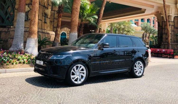 Black Land Rover Range Rover Sport 2020 for rent in Dubai 1