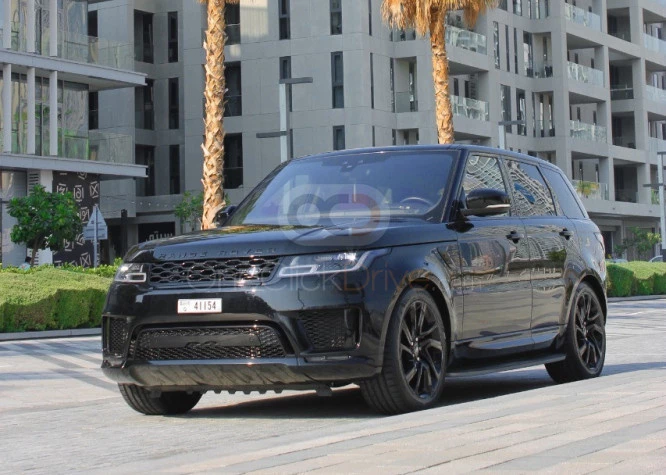 Black Land Rover Range Rover Sport SE 2021 for rent in Dubai 3