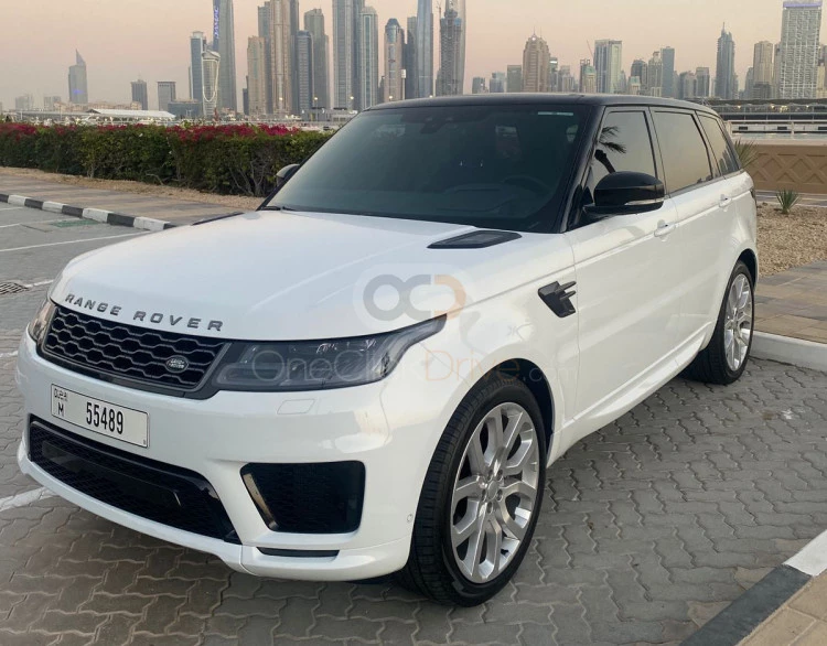 wit Landrover Range Rover Sport HSE 2022 for rent in Dubai 3