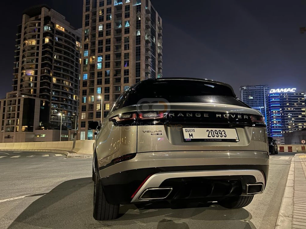 Gray Land Rover Range Rover Velar R Dynamic 2020 for rent in Dubai 5