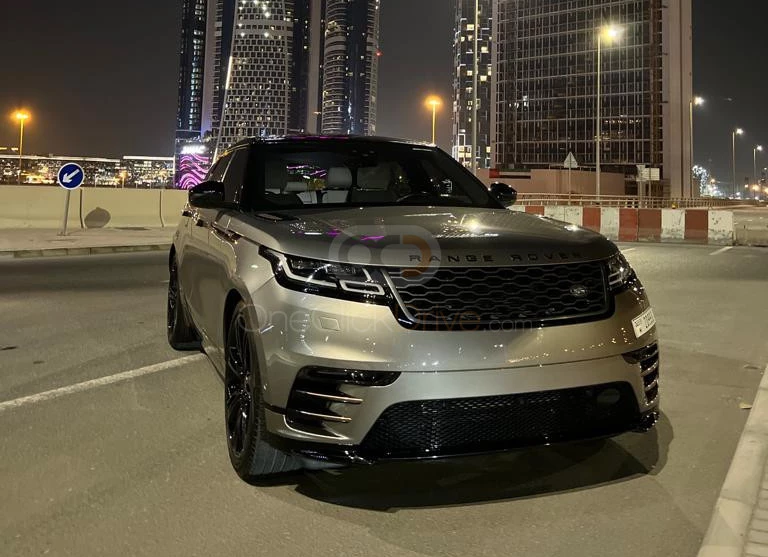 Gray Land Rover Range Rover Velar R Dynamic 2020 for rent in Dubai 1