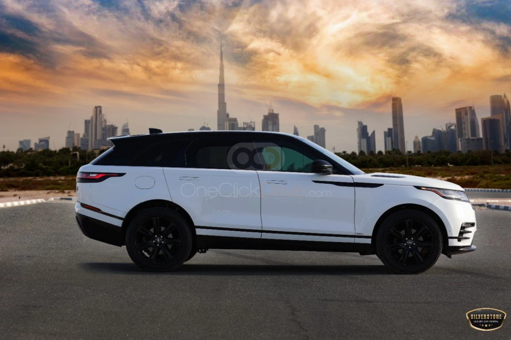 White Land Rover Range Rover Velar R Dynamic 2021 for rent in Dubai 2