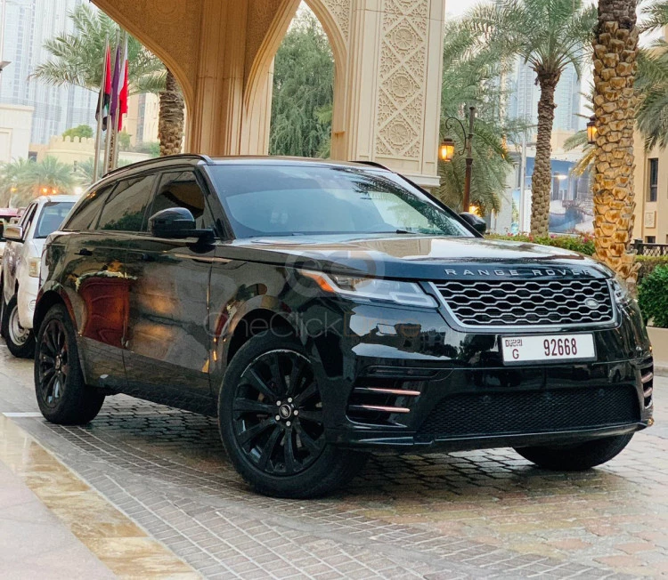Black Land Rover Range Rover Velar 2021 for rent in Dubai 3