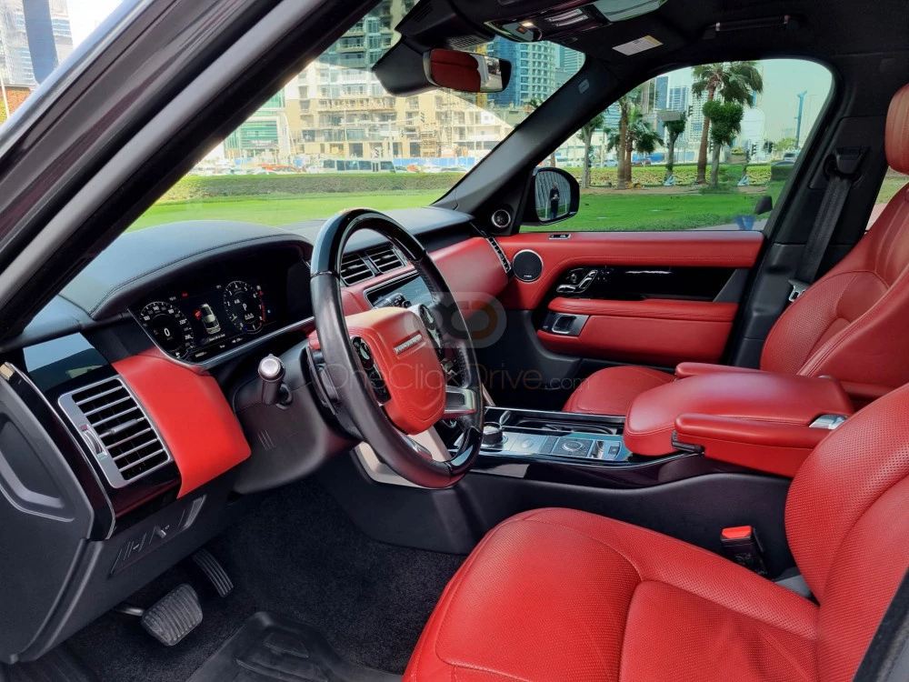 Black Land Rover Range Rover Vogue Supercharged 2019 for rent in Sharjah 7